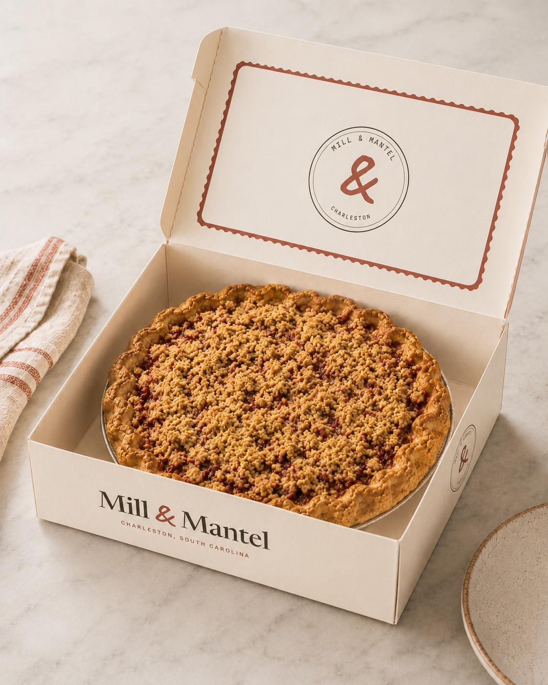 Cherry Crumb Pie view 4