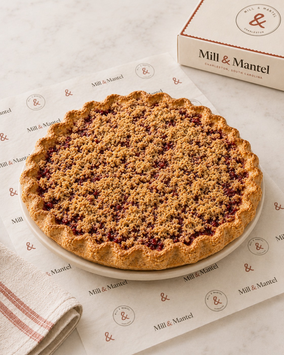 Cherry Crumb Pie