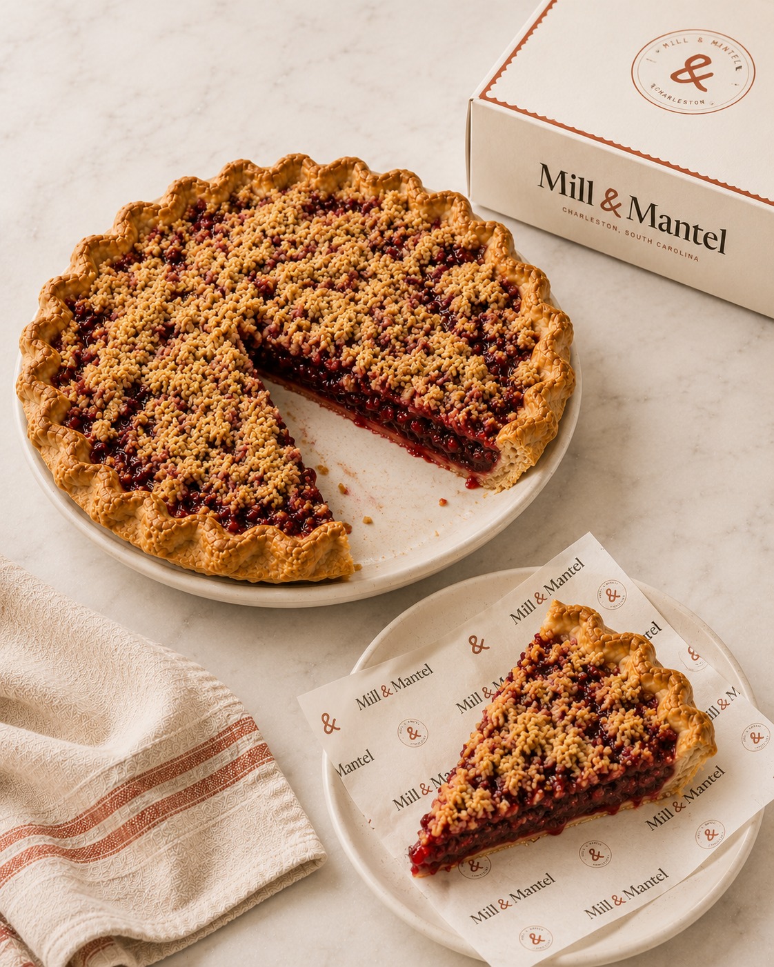 Cherry Crumb Pie view 2